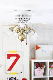 Jandorf 60235 lamp lockup kit, 1/8 in ips, nickel plated, white washer. How To Make Any Ceiling Fan More Attractive Apartment Therapy