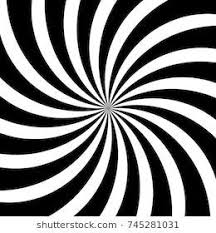 Black And White Optical Illusion Background Hypnotic Swirl Lines Spin Or Circular Motion Optical Illusion Spiral Pattern Vector Background Of Black And Optical Illusions Optical Illusions Art Illusions