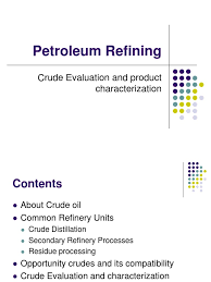 Hydrogen production units also may be present. Petroleum Refining Ppt Oil Refinery Cracking Chemistry