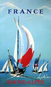 Rhone Alpes Boats 1970s Original Vintage Poster By Mathieu Listed On Antikbar Co Uk Vintage Posters Travel Posters Vintage Travel Posters