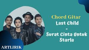 Chord Gitar Last Child Surat Cinta Untuk Starla Kunci Dasar Surat Cinta Lirik Lagu Titik