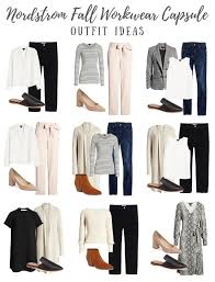 Nordstrom Womens Minimalist Business Casual Workwear Capsule Wardrobe For Fall Workwear Capsule Workwear Capsule Wardrobe Business Casual Outfits For Women
