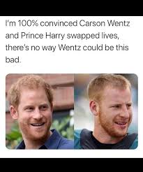 Jun 16, 2021 · kevin hart has suggested to fans that he has been putting in lots of hard work for his portrayal of roland in the upcoming 'borderlands' film. I M 100 Convinced Carson Wentz And Prince Harry Swapped Lives There S No Way Wentz Could Be This Bad
