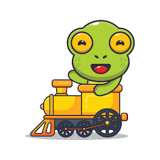 Train ride monstrous frog