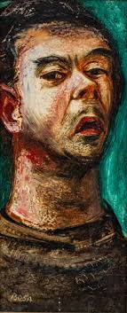 Louis Bosa, Feeding The Chickens," C. Oil