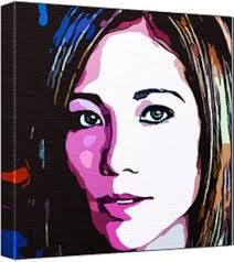 Vanessa Viola- Pop Art Print (Multicolour) 30 x 30 x 2.5 cm Deep Box Canvas  : Amazon.in