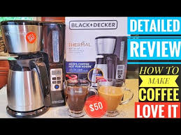 The vacuum seal locks in heat while staying cool to the touch. Detailed Review Black Decker 12 Cup Thermal Programmable Coffee Maker Cm2046s How To Make Coffee Youtube