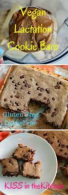 Vegan Chocolate Banana Lactation Cookie Bars Kiss In The Kitchen Recipe Lactation Cookies Recipe Healthy Lactation Cookies Breastfeeding Cookies