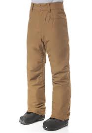 billabong outsider snowboard pants for men brown