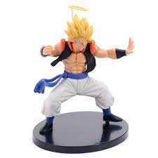 us 13 37 9 off dragon ball z gogeta super saiyan kneeling punch vegeta goku fusion angel figuration action figure pvc dbz model 18cm in action toy