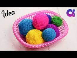 10 Amazing Diy Room Decoration Idea From Wool Wool Craft Idea Artkala Youtube Diy Yarn Orbs Crafts Diy Wool