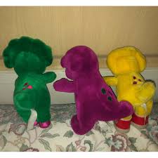Milkmaid of the milky way! Lot Of 3 Vintage Barney Baby Bop Bj Plush Toys Games Others On Carousell