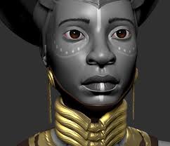 👸 African Queen || AfroFuturism・ OBJ File for ・Cults