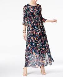 Eci Printed Maxi Dress Macys Com Maxi Dress Printed Maxi Dress Dresses