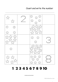 Combine the number graphics to make double digit numbers. Numbers 1 10 English Esl Worksheets For Distance Learning And Physical Classrooms