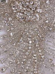 Swarovski Tasli Ve Boncuklu Beyaz Aplike A2659 Swarovski Payet Aplike