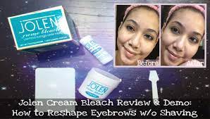 Jolen 4 ounce creme bleach regular lightens excess dark hair (118ml). Jolen Bleach Creme Review Demo How To Reshape Eyebrows Without Shaving Ikinman Youtube