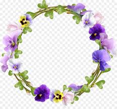 For more floral clipart and patterns click the link below Purple Flower Wreath