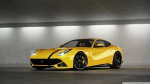 Yellow Car Ferrari F12 Berlinetta Ultra Hd Desktop Background Wallpaper For 4k Uhd Tv Tablet Smartphone
