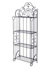 Nostagie Regal 170cm Eisenregal Blumenregal Gartenregal Antik Stil Braun Shelf Gartenregal Blumenregal Regal