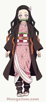  How To Draw Nezuko Kamado From Kimetsu No Yaiba Gadis Animasi Gadis Anime Gambar Flora Dan Fauna