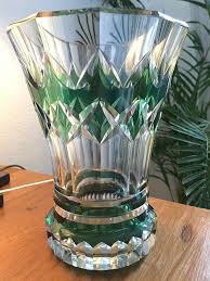 Val St Lambert Vase Modele Lubo Double Vert Emeraude Art Deco Signe Ebay Kristallen Vaas Vaas Glaskunst
