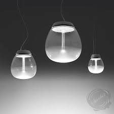 Modern light fixtures including pendants, sconces, lamps, and ceiling lights. Empatia 16 26 36 Frosted Clear Modern Glass Pendant Light By Artemide