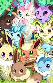 Eevee Evolutions Flareon Jolteon Glaceon Leafeon Umbreon Espeon Sylveon Vaporeon Pokemon Pokemon Eevee Evoli Entwicklungen Pokemon Zeichnen