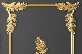 Frame Cartouches Set 3d 3d Model Baroque Frames Frame Gold Frame