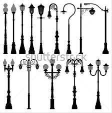 Nyc Lamp Dibujos De Faroles Postes De Luz Arte De Pared De Vinilo