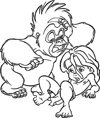 Young Tarzan Coloring Pages Wecoloringpage Coloring Pages Disney Coloring Pages Coloring Books