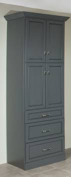 Elegant home delaney white linen cabinet with 1 door and 1 bottom drawer. Storage Solutions Woodpro Cabinetry