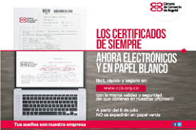 Plan de apoyo al comercio minorista. Certificados De La Camara De Comercio De Bogota Camara De Comercio De Bogota