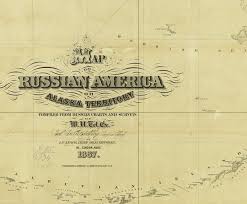 Map Of Russian America Or Alaska Territory Compiled From