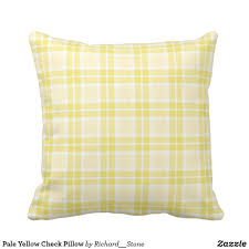 Pale Yellow Check Pillow Zazzle Com Yellow Pillows Pillows Pale Yellow Bedrooms