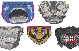 Custom anime embroidery design and pattern features the character makarov dreyar giving a stare from the anime series fairy tail. Anime And Videogame Embroidery Patterns Front Page A G E Store