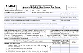Irs 1040 form filled out. Irs Form 1040 X What Is It