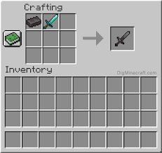 Netherite Sword In Minecraft In 2020 Minecraft Crafting Recipes Minecraft Minecraft Projects