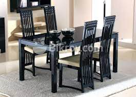 Ids online deluxe glass dining table set 7 pieces modern design with faux leather chair elegant style anti dirt, white. Image Result For Dining Table In Bangladesh Black Glass Dining Table Glass Dining Table Designs Dining Chairs Modern Design