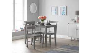 Shop dining chairs, kitchen and dining room seating. Buy Habitat Chicago Table 4 Chairs Grey Dining Table And Chair Sets Argos