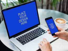 Free corporate company presentation template. Iphone With Macbook On Coffee Table Mockup Mockup Love