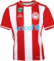 Add to favorites fc olympiacos piraeus,football logo,football vinyl decal,football stickers,greece,greek football stickers. Adidas Unicef Jersey Fc Olympiakos Piraeus Casual Children S Sports Shirt With Stripes Red White