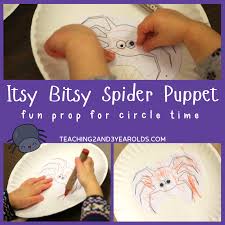 Have students look at the number featured on each playdough card. How To Put Together A Toddler Puppet Activity For The Itsy Bitsy Spider