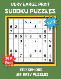 Sudoku printable consists of answers to sudoku puzzles in the form of very very clear and easy to study graphics. Very Large Print Sudoku Puzzles For Seniors 100 Easy Sudoku For Adults One Extra Large Print Puzzle Per Page And Space For Working Out The Answers Large Print Paperback Politics