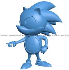 Sonic Figure B003792 File Stl Free Download 3d Model For Cnc And 3d Printer Download Free Stl Files In 2020 Sonic Figures Stl Free Download