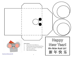 Rat Envelope And Card To Print For Year Of The Rat Chinese New Year Crafts For Kids Chinese New Year Crafts Chinese Crafts