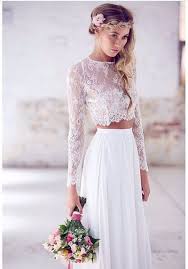 Up to $500 off wedding dresses +. Long Sleeve Wedding Dress Beach Two Piece Lace Wedding Dress Sexy A Line White Birdal Gown Two Piece Bridal Dress Long Sleeve Lace Dress Xw57 Sold By Now And Forever On Storenvy