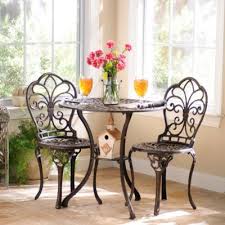 Fleur De Lis Cast Iron Bistro Set Of 3 Kirkland S Outdoor Patio Set Decor Patio Furniture Sets