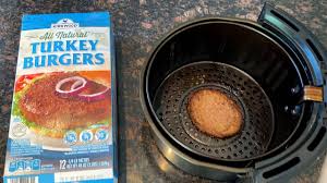 If you prefer them more well done cook longer, if you prefer them with a bit of pink, cook for a little bit less time. Air Fryer Frozen Turkey Burgers Easy Air Fryer Instructions From Frozen With Or Without Cheese Youtube