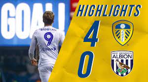 Albion fans at full time singing. Highlights Leeds United 4 0 West Brom Efl Championship Youtube